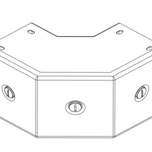 K.T 3" x 4" 90度外曲