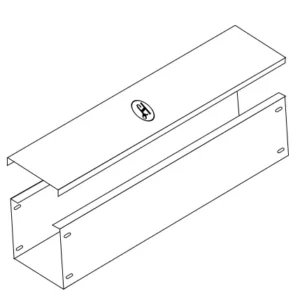 L.H #18(1.12mm) 2"X4"鐵槽 (2.44米)連蓋及槽駁
