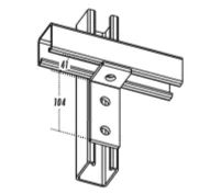 金泰 櫈仔L型3孔曲尺-U槽駁 UCA202/K1326