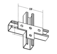 金泰 扁型U槽-T三叉駁-UCF108/K1031