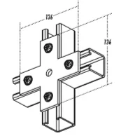 金泰 扁型U槽-十字駁-UCF109/K1038