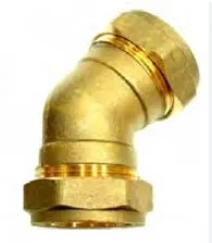 國產 4分(15mm)銅雙杬45°曲尺