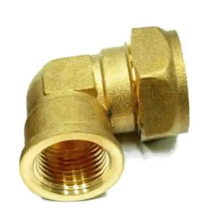 國產 4分(15mmx1/2")銅杬90°內牙曲尺