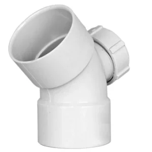 ANCHOR 1-1/2"(40mm)PVC白喉45°有掩曲