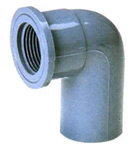 日本KC牌 6分(20mm)uPVC供水灰膠喉90°內牙曲