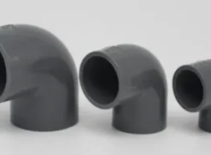 日本KC牌 1"(25mm)uPVC供水灰膠喉90°曲