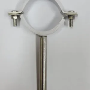 1-1/4" (32mm)不銹鋼白包膠魚尾碼