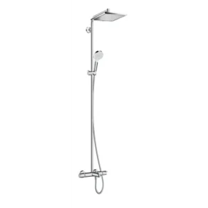 Hansgrohe 27298000 Crometta E 恆溫雨淋花灑套裝 (鍍鉻)
