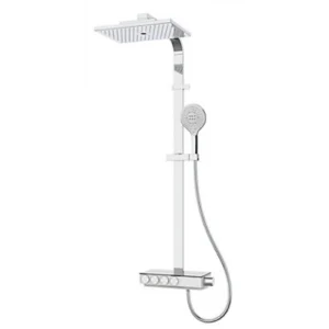 Kohler K-23860T-9-CP Urbanity+™ 恆溫三出水淋浴柱 (含MF手持花灑) (拋光鍍鉻)