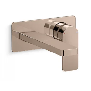 Kohler PARALLEL 單把手掛牆式面盆龍頭面板 (玫瑰金) + 單把手掛牆式面盆龍頭閥芯 (K-22567T-B4-RGD+K-28028T-NA)