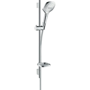 Hansgrohe 26620000 CRaindance Select E 淋浴套裝 120 3 噴頭，帶 65 厘米淋浴桿和皂碟