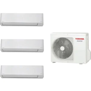 Toshiba 東芝 2.5匹 1拖3 變頻淨冷 掛牆分體機 (RAS-M10N4KCVx3+RAS-3M20S3ACV)