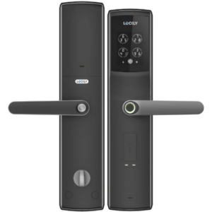 LOCKLY PGD829BFSG Secure Lux Mortise 電子指紋門鎖 太空灰 香港行貨(包標準安裝服務及配件費全免)
