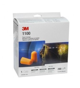 3M™ - 1100 即棄耳塞 (1盒200對) 1100 EAR PLUGS 耳塞 (獨立包裝)