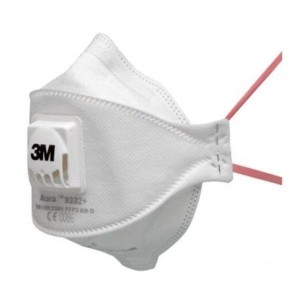 3M™ Aura™ FFP3 即棄式帶閥防塵口罩 9332A+ (1個)