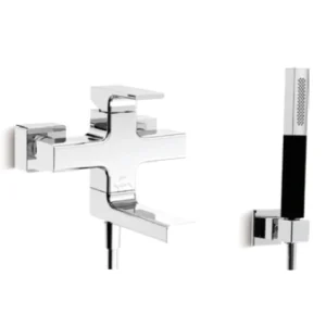 Kohler K-45370K-4-CP STRAYT 掛牆式浴缸龍頭 (連多手持花灑及花灑托架)